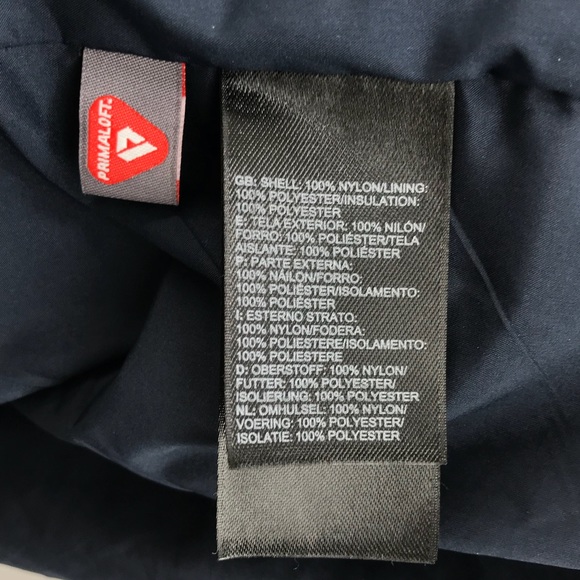 The North Face Navy Blue Quilted Coat Jacket Long - Picture 7 of 15